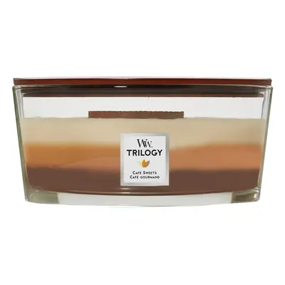 WoodWick Vonná svíčka loď Trilogy Cafe Sweets 453 g