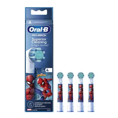 Oral B Náhradní hlavice EB 10-4 Kids Spiderman 4 ks