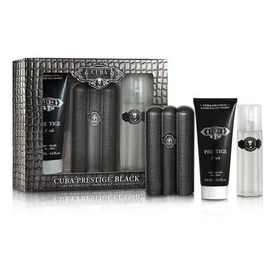 Cuba Prestige Black - EDT 90 ml + voda po holení 100 ml + sprchový gel 200 ml