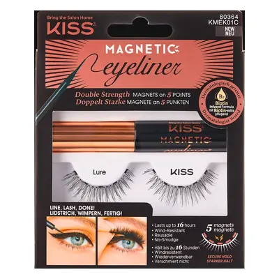 KISS Magnetické umělé řasy s očními linkami 01 Lure (Magnetic Eyeliner & Lash Kit)