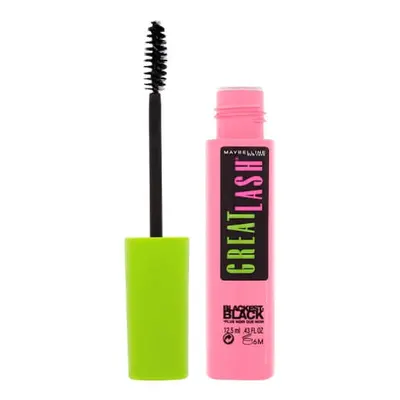 Maybelline Vyživující a zhušťující řasenka Great Lash Blackest Black 12,5 ml Black