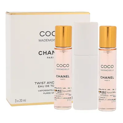 Chanel Coco Mademoiselle - EDT 20 ml (plnitelný flakon) + EDT náplň 2 x 20 ml 60 ml