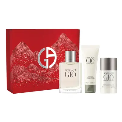 Giorgio Armani Acqua Di Gio Pour Homme - EDT 100 ml + sprchový gel 75 ml + tuhý deodorant 75 g