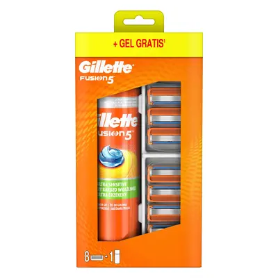 Gillette Gel na holení + náhradní hlavice Gillette Fusion