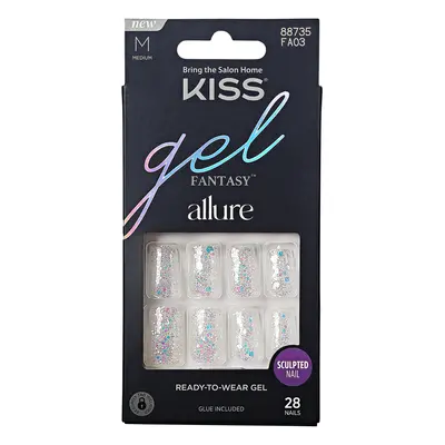 KISS Gelové nehty Gel Fantasy Allure - How Dazzling 28 ks