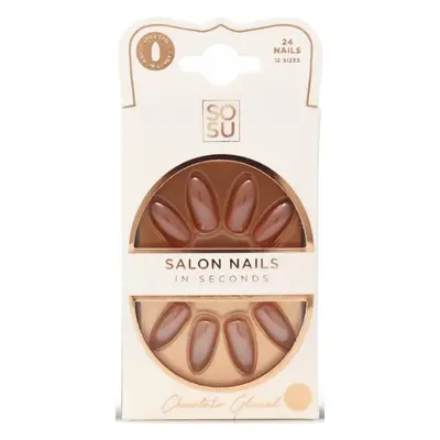 SOSU Cosmetics Umělé nehty Chocolate (Salon Nails) 24 ks