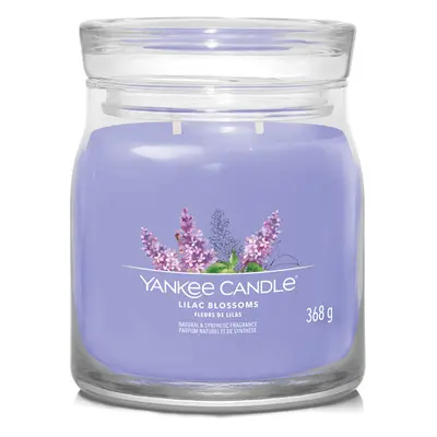 Yankee Candle Aromatická svíčka Signature sklo střední Lilac Blossoms 368 g