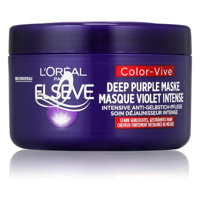 L'Oréal Paris Hloubková maska neutralizující žluté tóny ve vlasech Elseve Color-Vive (Deep Purpl