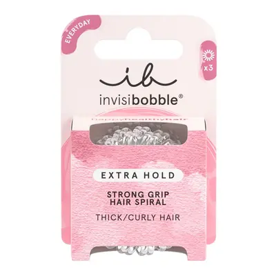 Invisibobble Gumička do vlasů Extra Hold Crystal Clear 3 ks