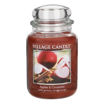 Village Candle Vonná svíčka ve skle Apples & Cinnamon 645 g