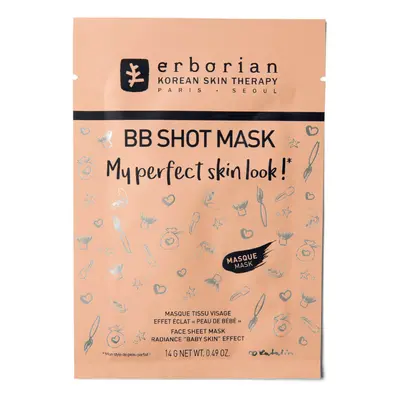 Erborian Rozjasňující pleťová maska BB Shot Mask (Face Sheet Mask) 14 g