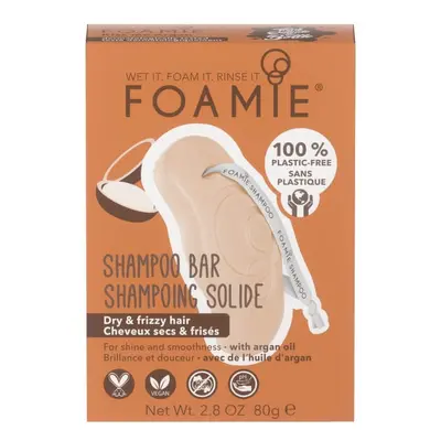 Foamie Tuhý šampon pro suché a kudrnaté vlasy Kiss Me Argan (Shampoo Bar) 80 g