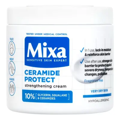 Mixa Posilující tělová péče pro velmi suchou pokožku Ceramide Protect (Strengthening Cream) 400 