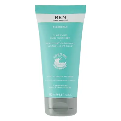 REN Cosmetics Čisticí pleťový gel Clearcalm (Clarifying Clay Cleanser) 150 ml