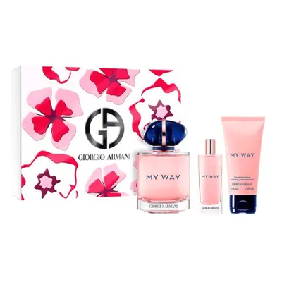 Giorgio Armani My Way - EDP 90 ml (plnitelná) + tělové mléko 50 ml + EDP 15 ml