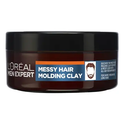 L'Oréal Paris Stylingová hlína na vlasy Men Expert (Messy Hair Molding Clay) 75 ml