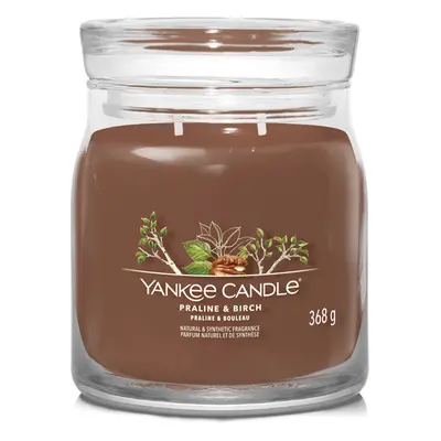 Yankee Candle Aromatická svíčka Signature sklo střední Praline & Birch 368 g