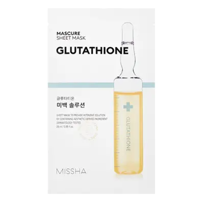 Missha Rozjasňující pleťová maska Mascure Glutathione (Sheet Mask) 27 ml