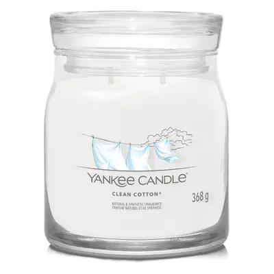 Yankee Candle Aromatická svíčka Signature sklo střední Clean Cotton 368 g