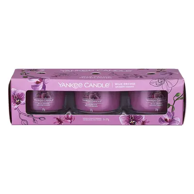 Yankee Candle Sada votivních svíček ve skle Wild Orchid 3 x 37 g