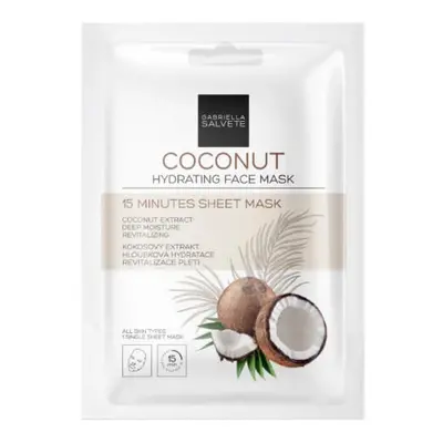 Gabriella Salvete Hydratační pleťová plátýnková maska Coconut (Hydrating Sheet Face Mask) 1 ks