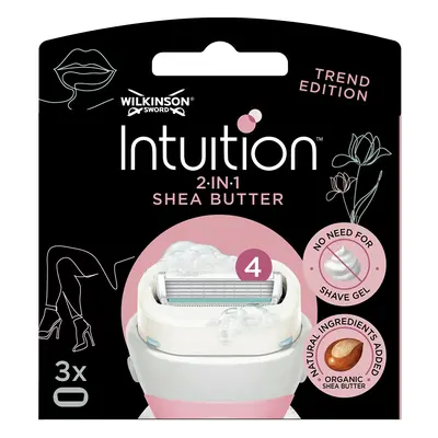 Wilkinson Sword Náhradní hlavice Intuition 2v1 Shea Butter 3 ks