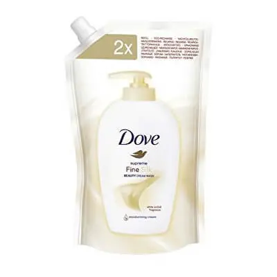 Dove Hedvábné tekuté mýdlo Supreme Fine Silk (Beauty Cream Wash) Náhradní náplň 500 ml