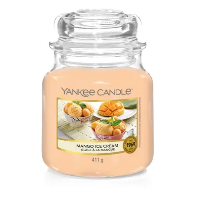 Yankee Candle Aromatická svíčka Classic střední Mango Ice Cream 411 g