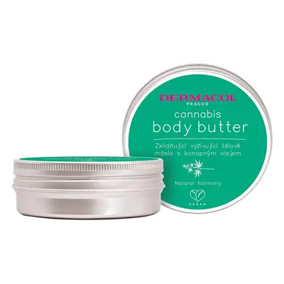 Dermacol Zklidňující vyživující tělové máslo s konopným olejem Cannabis (Body Butter) 75 ml