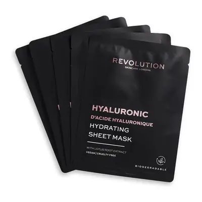 Revolution Skincare Sada pleťových masek Biodegradable (Hydrating Hyaluronic Acid Sheet Mask)