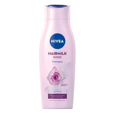 Nivea Pečující šampon s mléčnými a hedvábnými proteiny na unavené vlasy bez lesku Hairmilk Shine