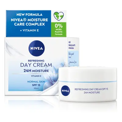 Nivea Zvláčňující denní krém pro normální pleť SPF 15 (Refreshing Day Cream) 50 ml