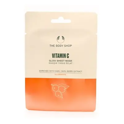 The Body Shop Rozjasňující hydratační pleťová maska Vitamin C (Glow Sheet Mask) 18 ml