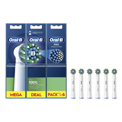 Oral B Náhradní kartáčkové hlavice Cross Action White EB50 6 ks