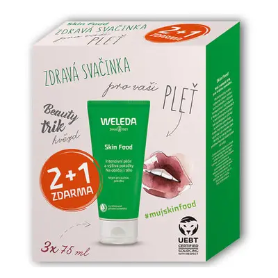 Weleda Dárková sada univerzálního výživného krému Skin Food 3 x 75 ml