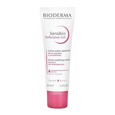 Bioderma Zklidňující pleťový krém Sensibio Defensive Rich (Active Soothing Cream) 40 ml