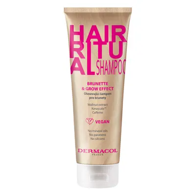 Dermacol Obnovující šampon pro hnědé vlasy Hair Ritual (Brunette & Grow Effect Shampoo) 250 ml