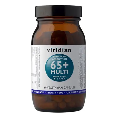 Viridian 65+ Multi (Natural multivitamín pro seniory) 60 kapslí