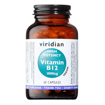 Viridian High Potency Vitamin B12 1000ug 60 kapslí