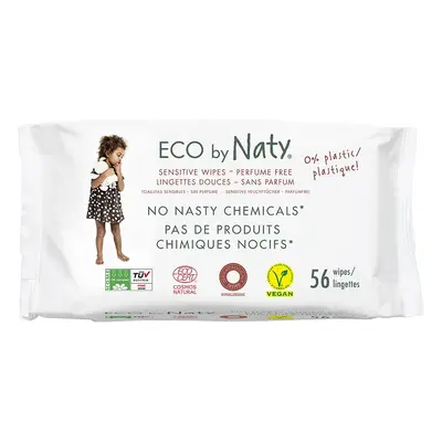 Naty ECO vlhčené ubrousky bez vůně - pro citlivou pokožku 56 ks