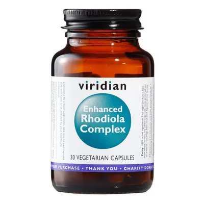 Viridian Enhanced Rhodiola Complex (Komplex Rozchodnice růžové s adaptogeny) 30 kapslí