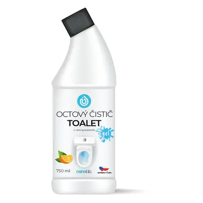 Přírodní octový čistič toalet s vůní Pomeranče Nanolab 750 ml