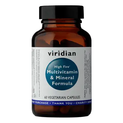 Viridian High Five Multivitamin & Mineral Formula (Natural komplex pro každý den) 60 kapslí