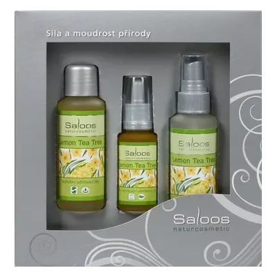 : Saloos Lemon Tea Tree Hydrofilní odličovací olej +50 ml +Květinová pleťová voda 50 ml+Bio regene