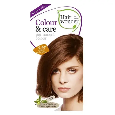 Hairwonder Barva MĚDĚNÝ MAHAGON 6.45 přírodní dlouhotrvající BIO