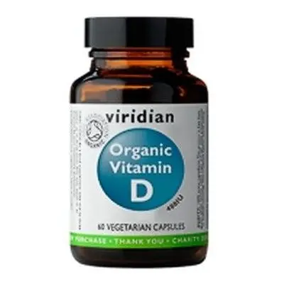 Viridian Vitamin D Organic 60 kapslí