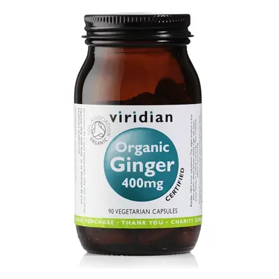 Viridian Ginger 400mg Organic (Zázvor) 90 kapslí