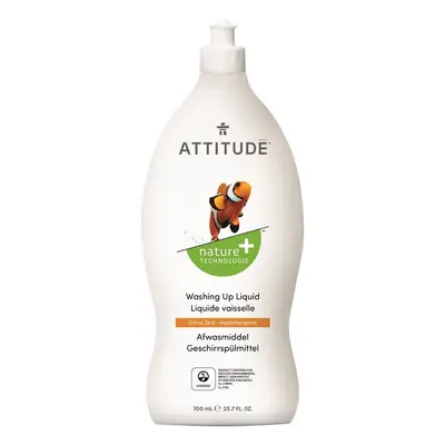 Attitude Přípravek na mytí nádobí s vůní citronové kůry 700 ml