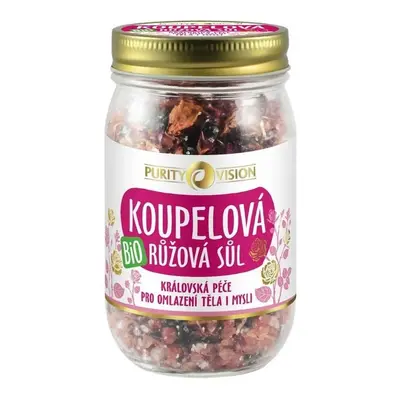 Purity Vision Bio růžová koupelová sůl 400 g