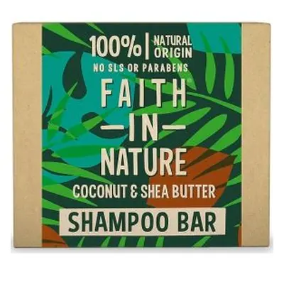 Faith in Nature Tuhý šampon Kokos a bambucké máslo 85g